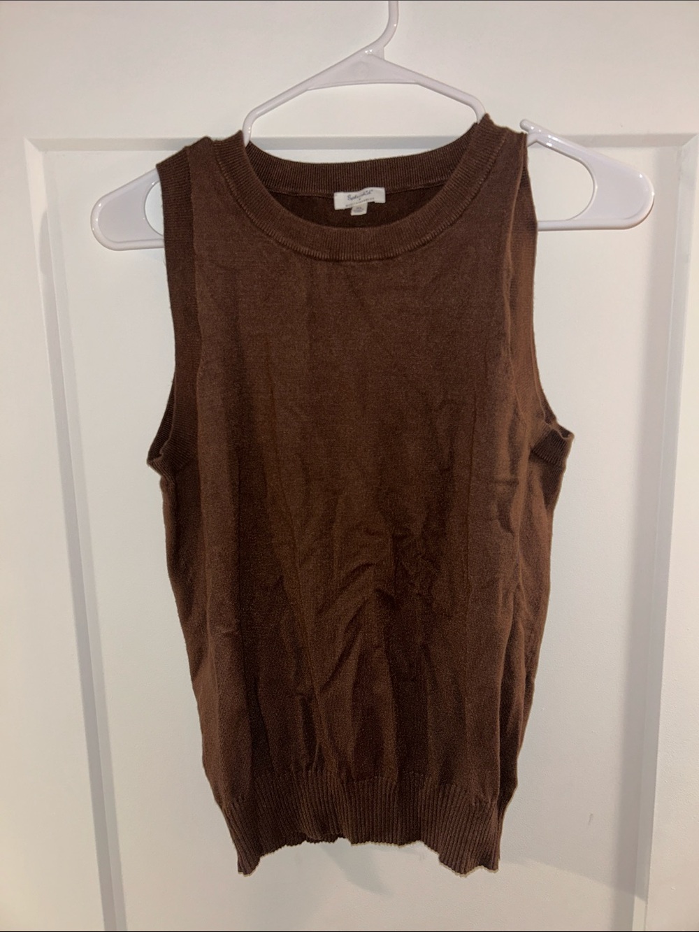 Splendid Brown Sleeveless Knit Tank